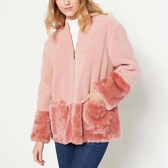 Koolaburra by UGG Faux Fur Trim Hooded Coat - Picture 1 of 6